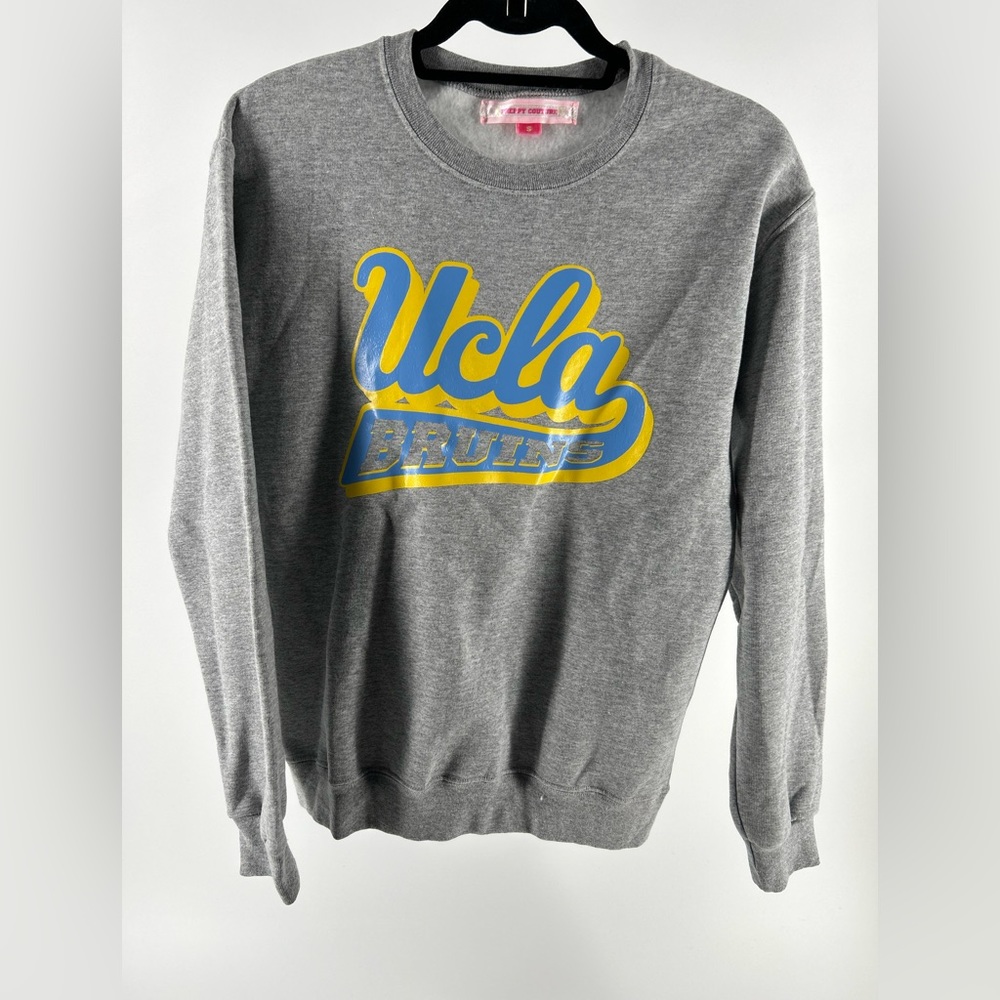 Preppy Couture Womens Gray UCLA Sweatshirt Small Crewneck Oversized